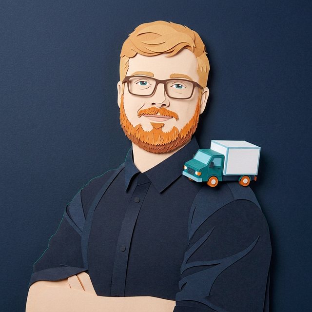 Papieren portret van Julian Feenstra